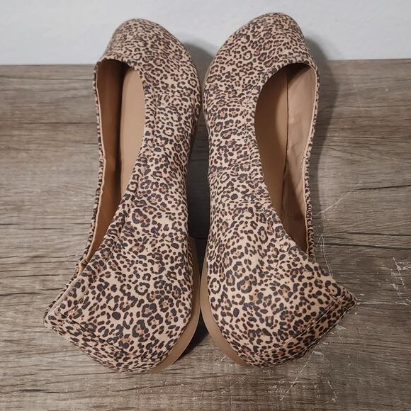 Torrid Scrunch Flats Women's Ballet Flats Shoes 13 Extra Wide Leopard Print - Picture 5 of 9
